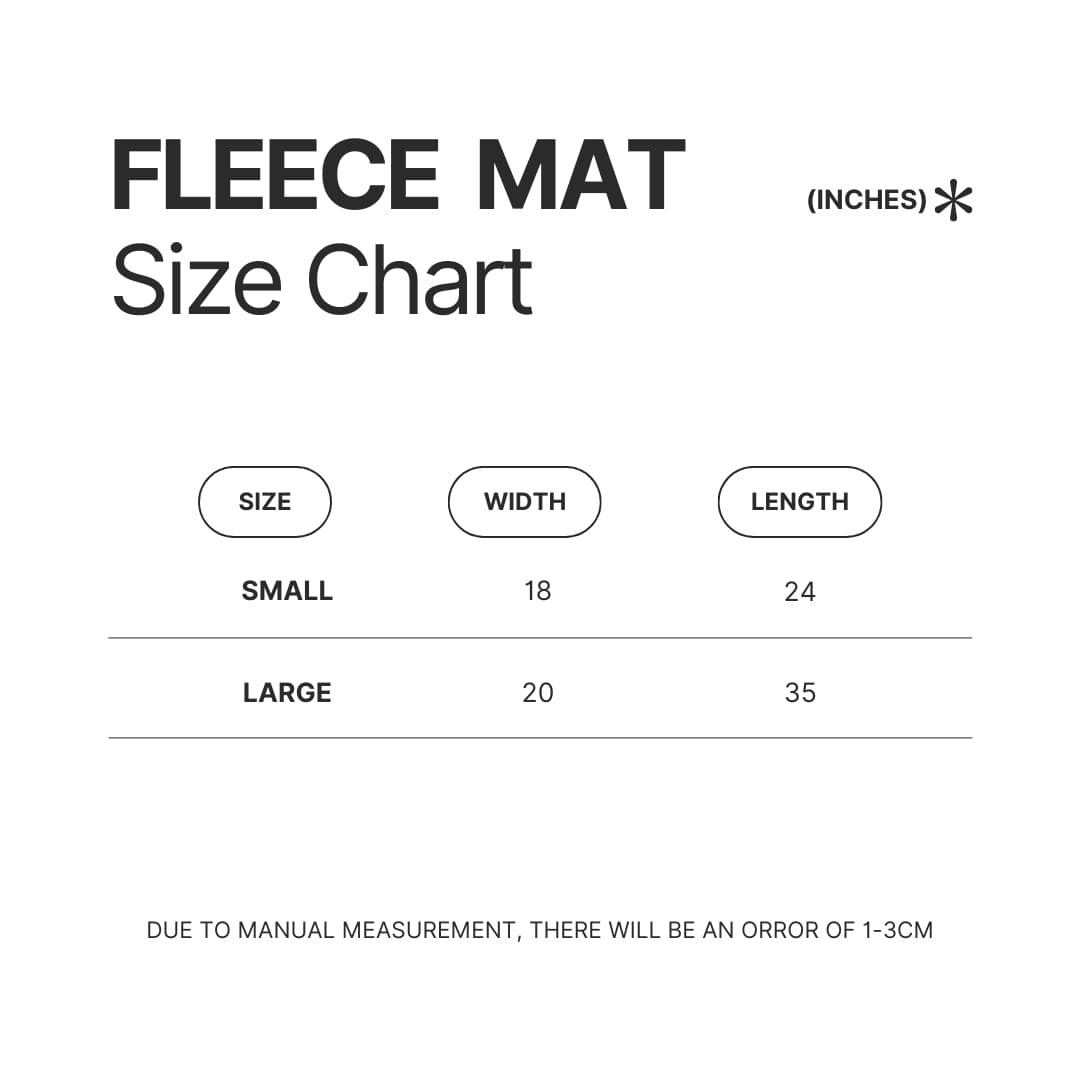 Fleece Mat Size Chart - Kygo Store